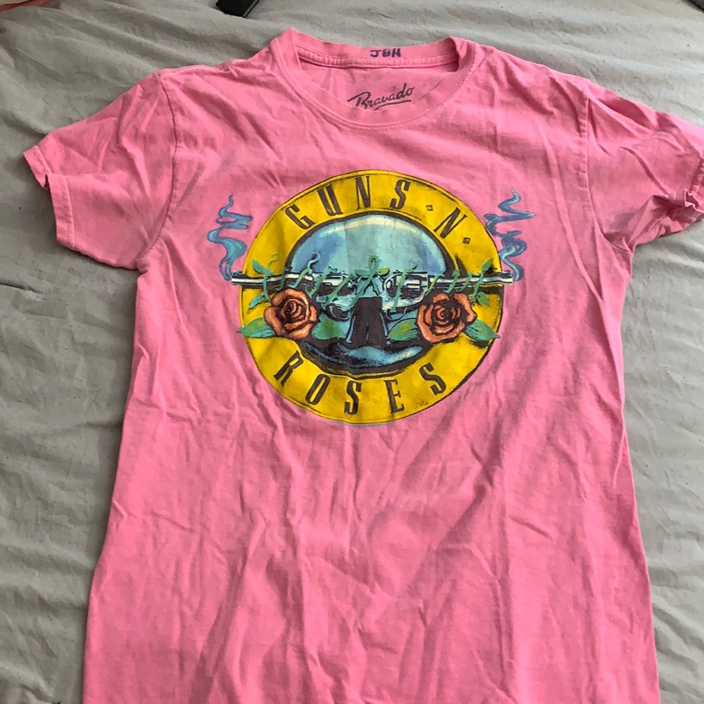 Guns N Roses Pink Graphic Tee